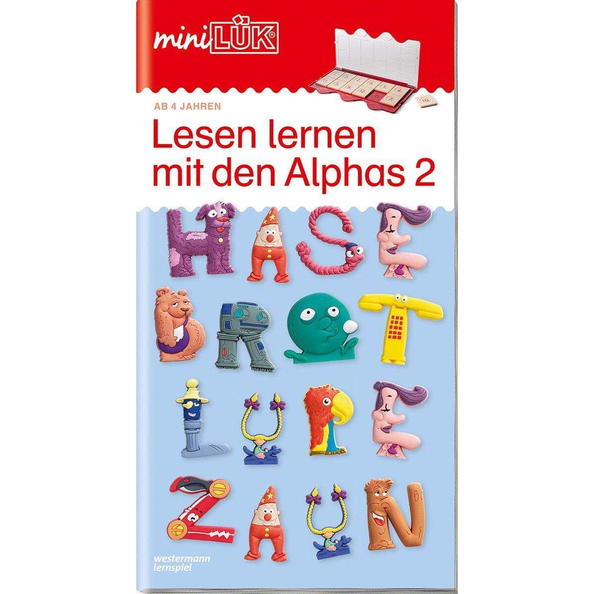 Westermann miniLÜK: Vorschule - Deutsch: Lesen lernen mit den Alphas 2
