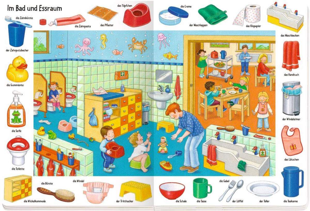 Coppenrath Verlag Bilder suchen - Wörter finden: Im Kindergarten