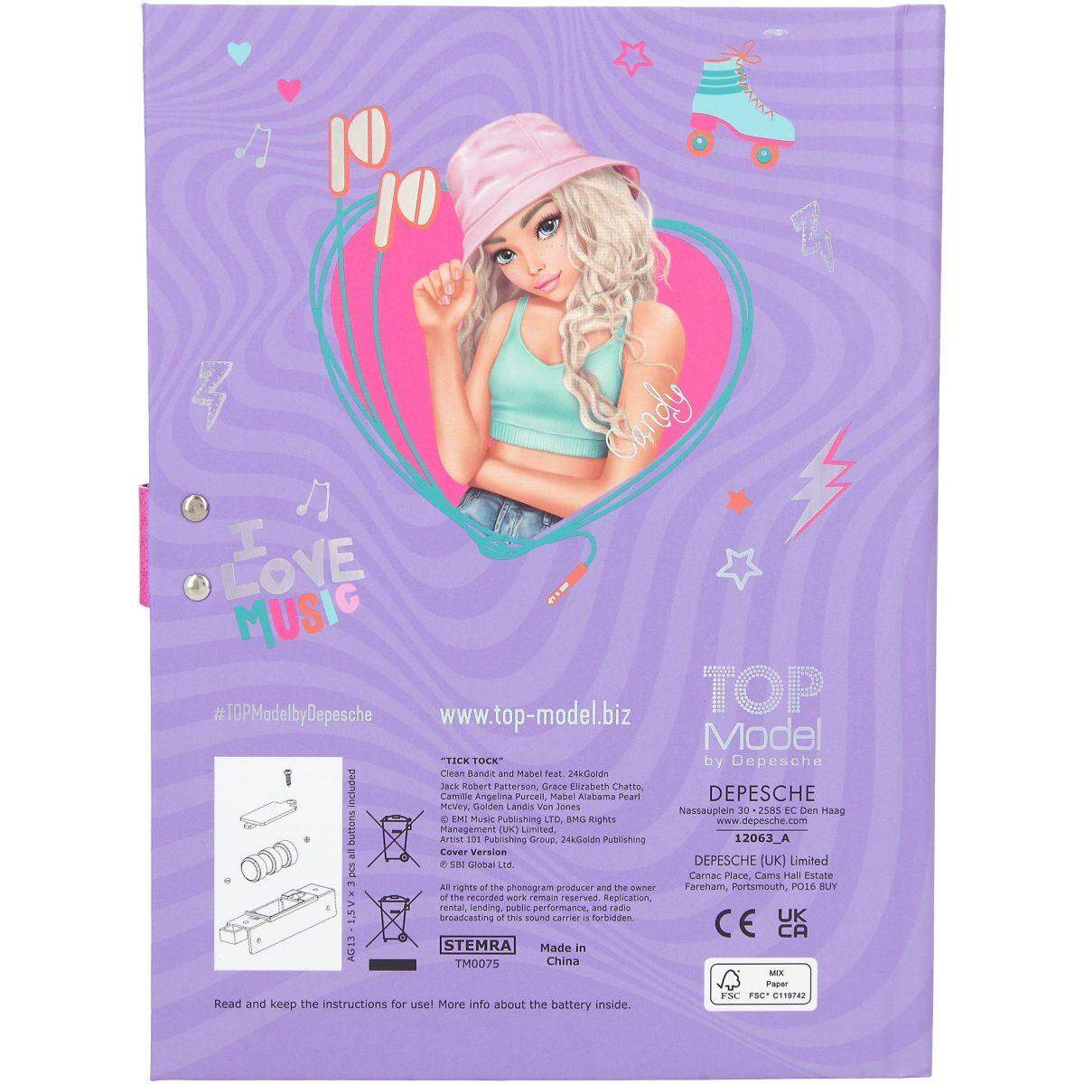 Depesche TOPModel Geheimcode Tagebuch mit Sound TINY DANCER