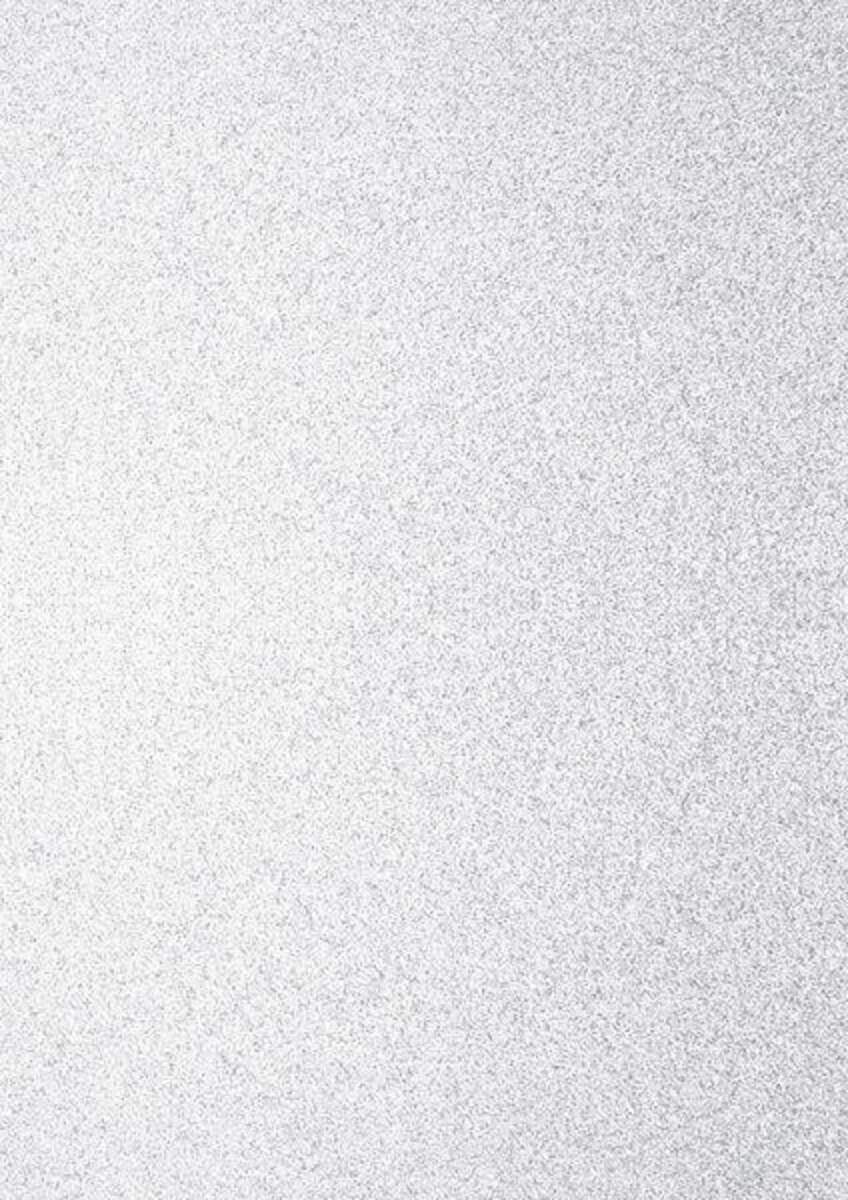 Heyda Glitterkarton weiß A4