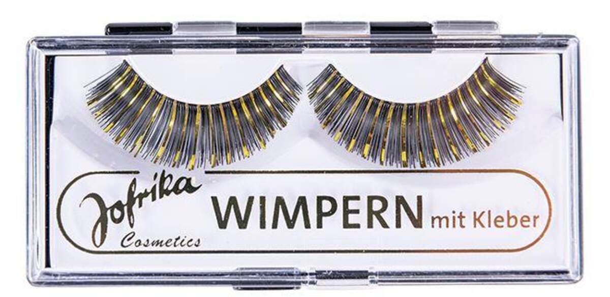 Jofrika Glitter Wimpern gold