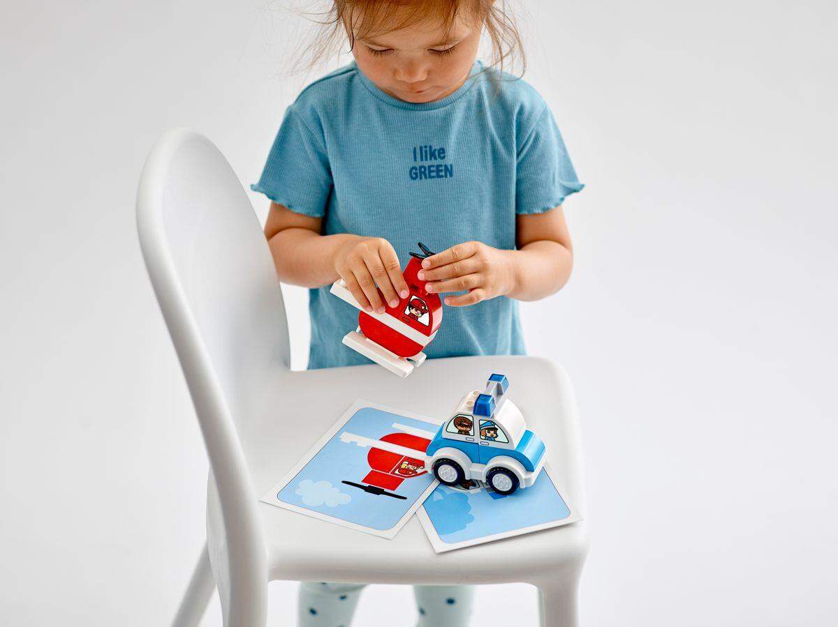 LEGO® DUPLO® Creative Play 10957 Mein erster Feuerwehrhubschrauber und mein erstes Polizeiauto