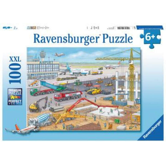 Ravensburger Puzzle XXL Baustelle am Flughafen 100 Teile