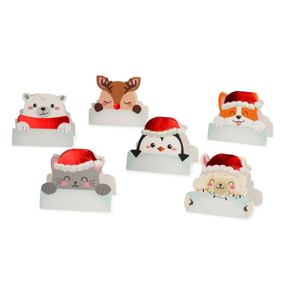 Legami Set 12 weihnachtliche Tischkarten - Christmas Place Cards