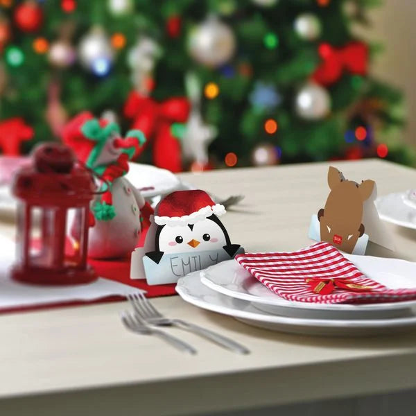 Legami Set 12 weihnachtliche Tischkarten - Christmas Place Cards