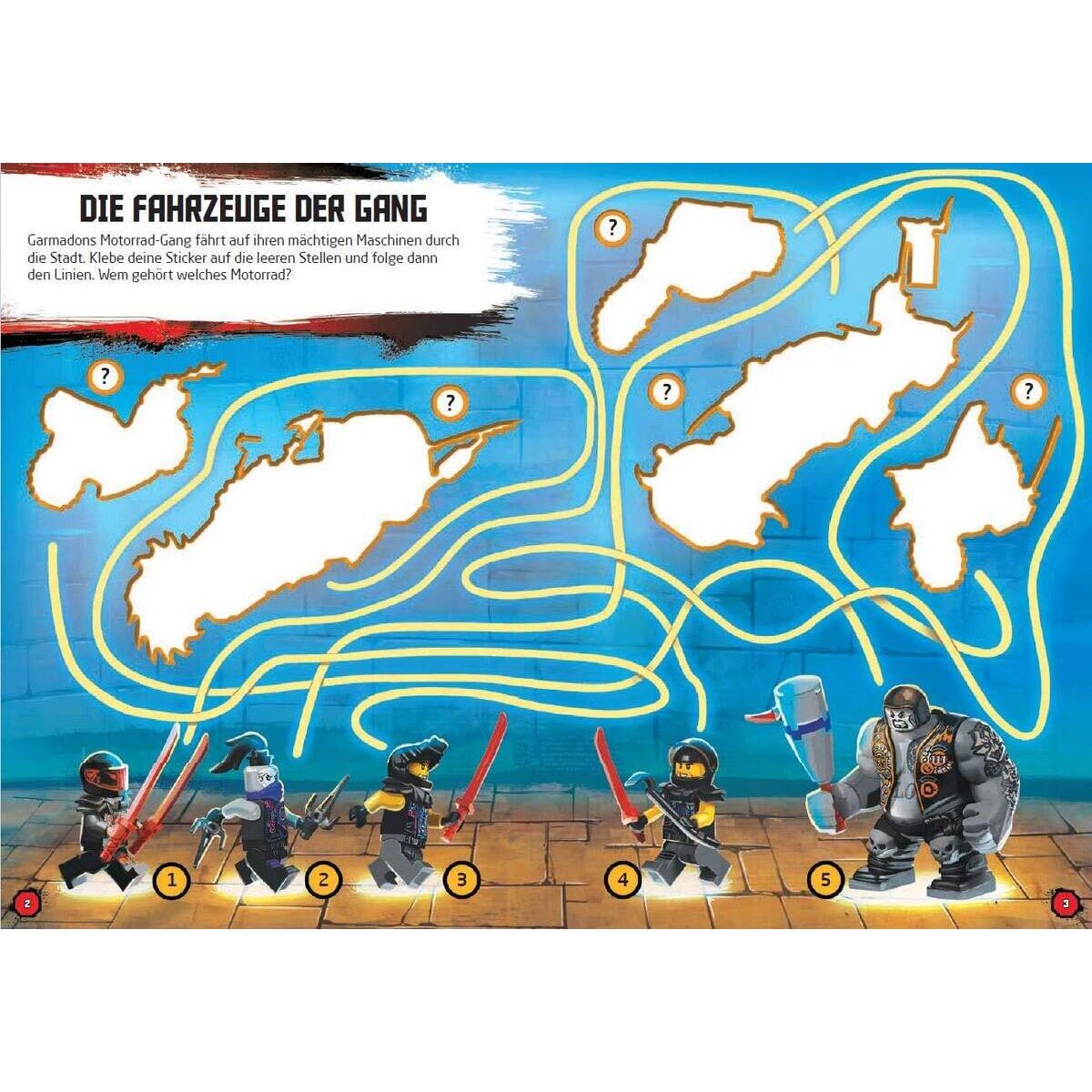 Ameet Verlag LEGO® NINJAGO® – Stickerabenteuer. Coole Ninja-Missionen