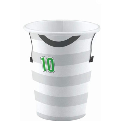 amscan 8 Becher Kicker Party 250 ml, sortiert