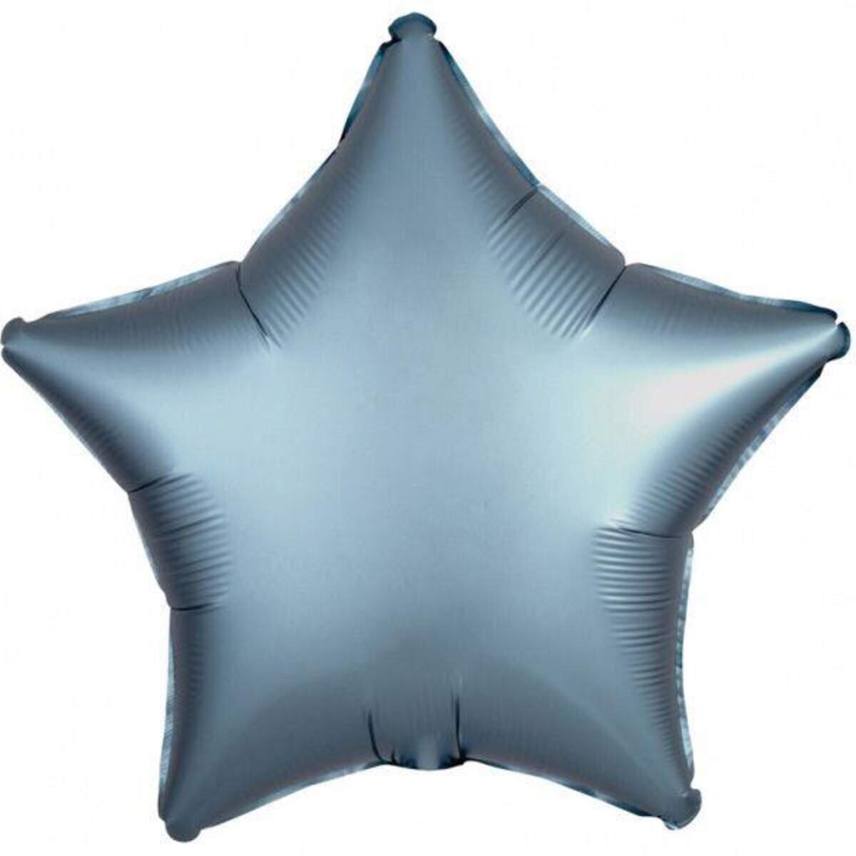 amscan Folienballon Stern Satin Luxe Steel Blue