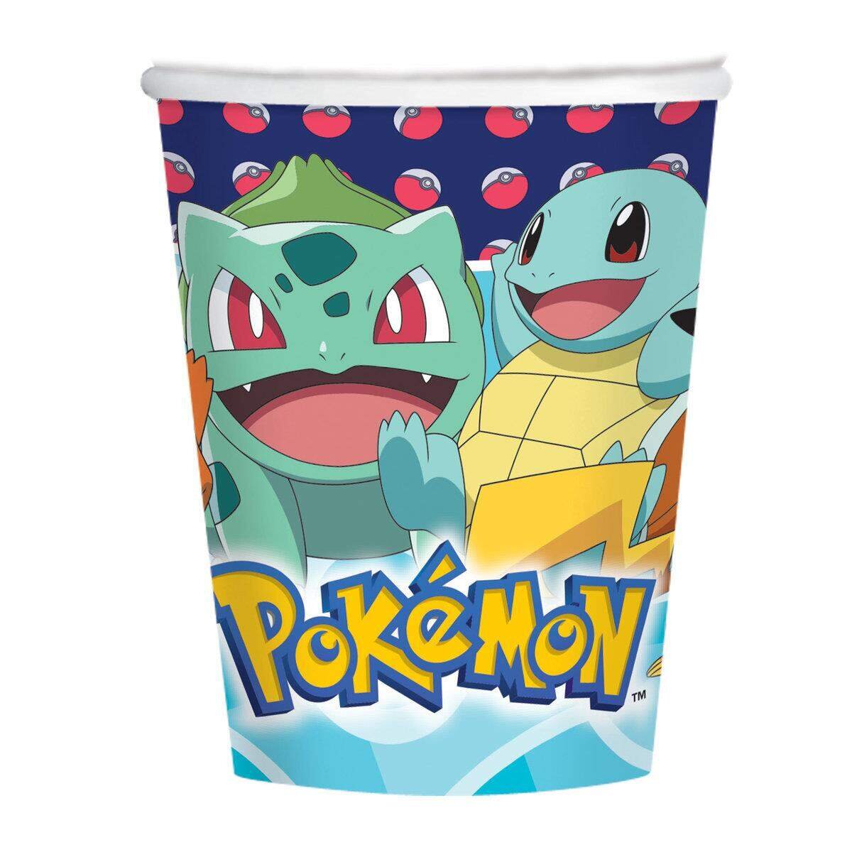 amscan Pappbecher Pokemon 8 Stück 250ml