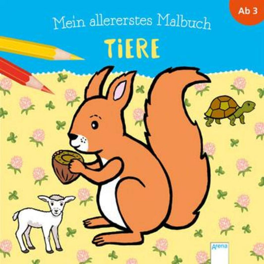 Arena Mein allererstes Malbuch Tiere