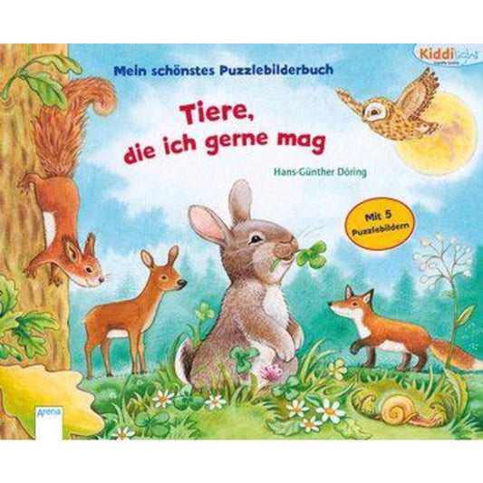 Arena Tiere, die ich gerne mag - Mein schönstes Puzzlebilderbuch