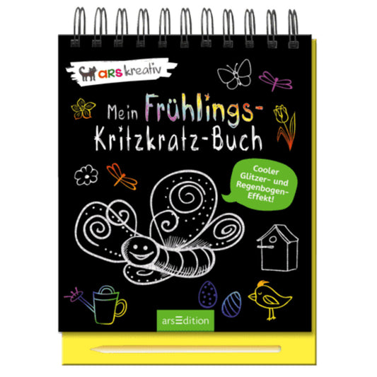 ars Edition ars kreativ Mein Frühlings Kritzkratz Buch