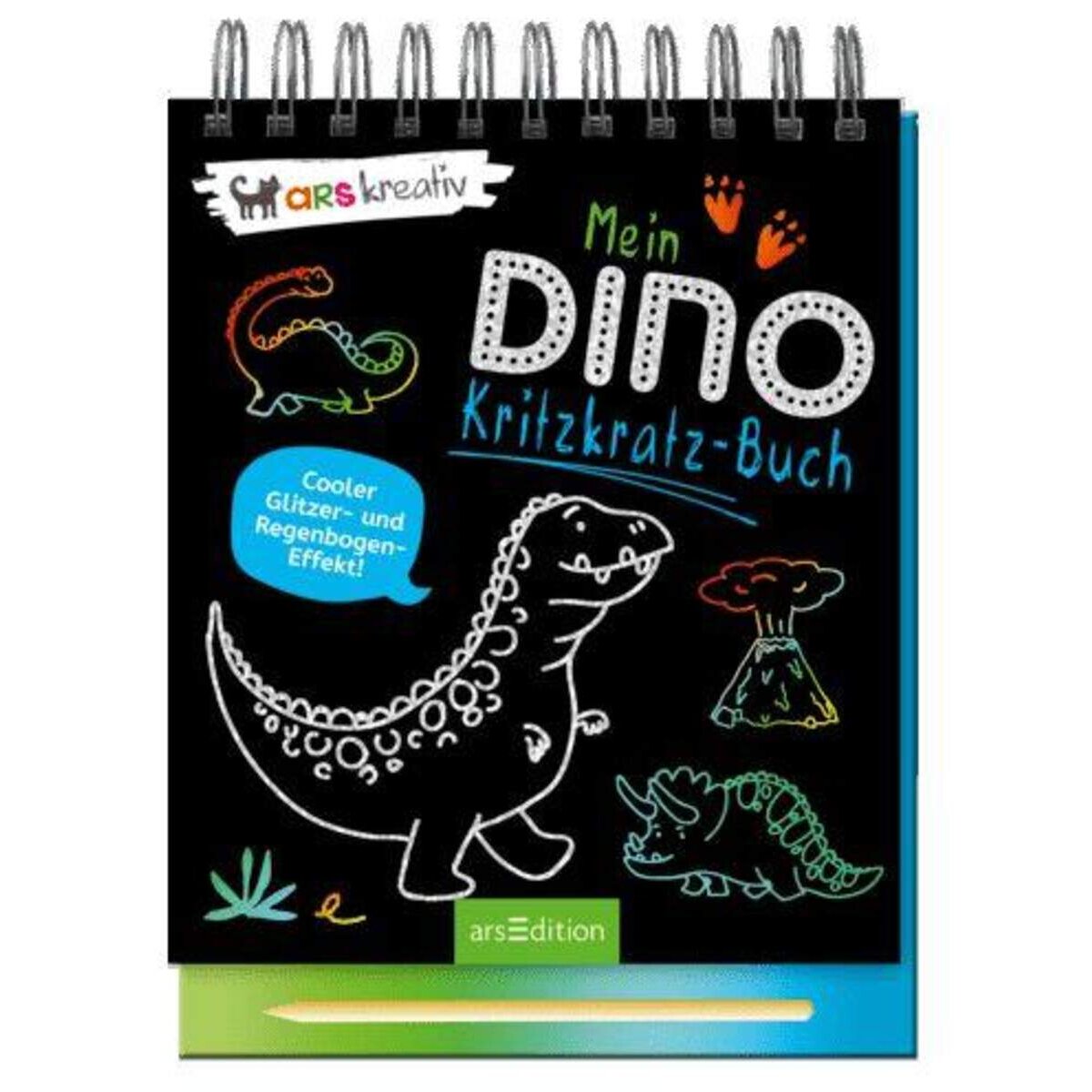 ars Edition ars kreativ Mein Dino Kritzkratz Buch