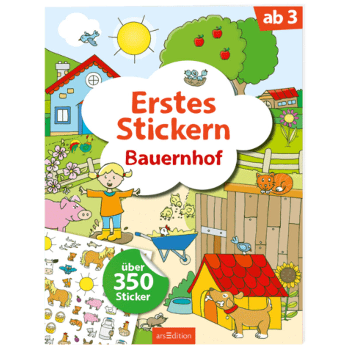 ars Edition Erstes Stickern Bauernhof