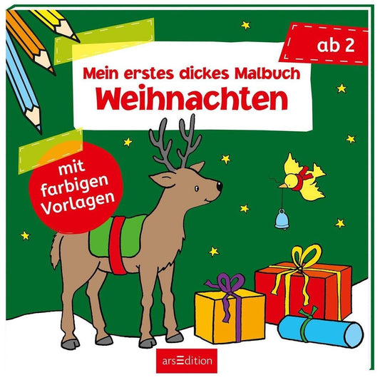 ars Edition Mein erstes dickes Malbuch ab 2 – Weihnachten