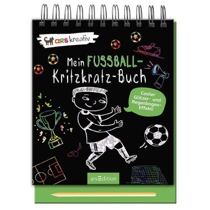 ars Edition Mein Fußball Kritzkratz Buch