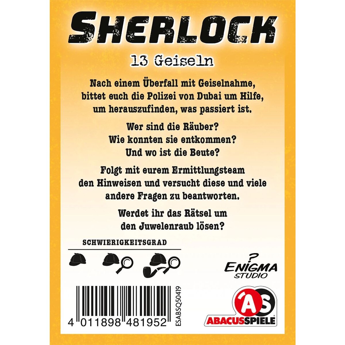 Asmodee Abacusspiele Sherlock - 13 Geiseln