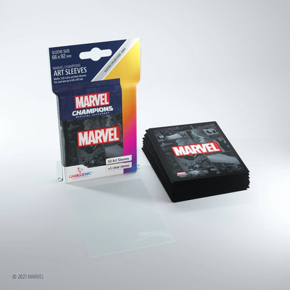Asmodee Marvel Champions Art Sleeves – Marvel Black