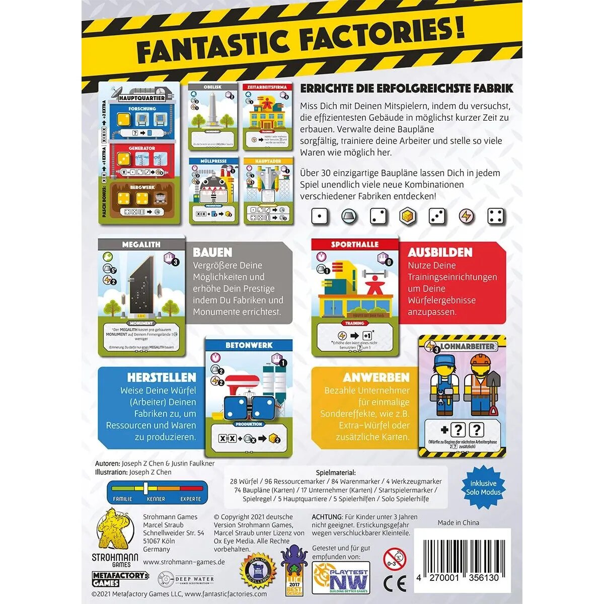 Asmodee Strohmann Games Fantastic Factories