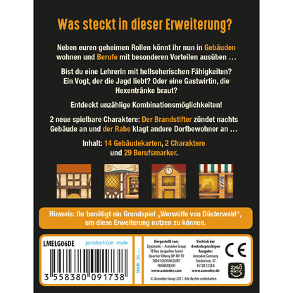 Asmodee Werwölfe von Düsterwald - Die Gemeinde