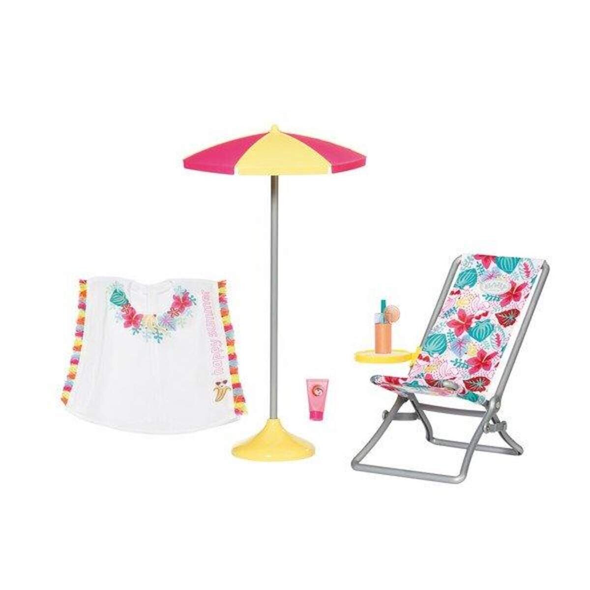 BABY born® Holiday Liegestuhl Set 43cm