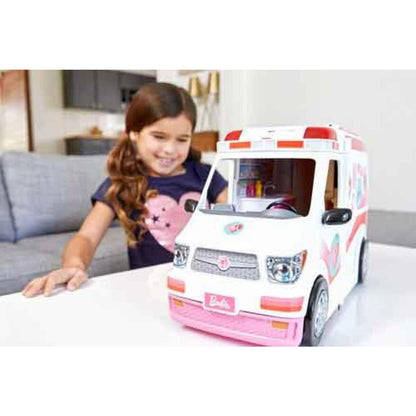 Barbie 2-in-1 Krankenwagen Spielset mit Licht & Geräuschen