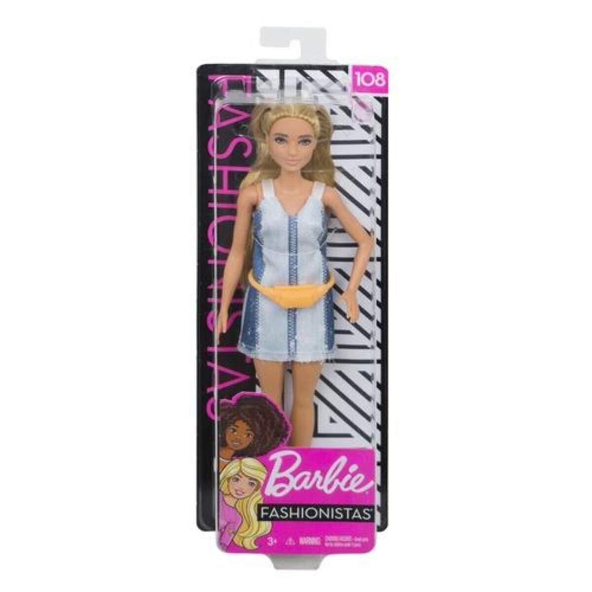 Barbie Fashionistas Puppe im Denim Kleid