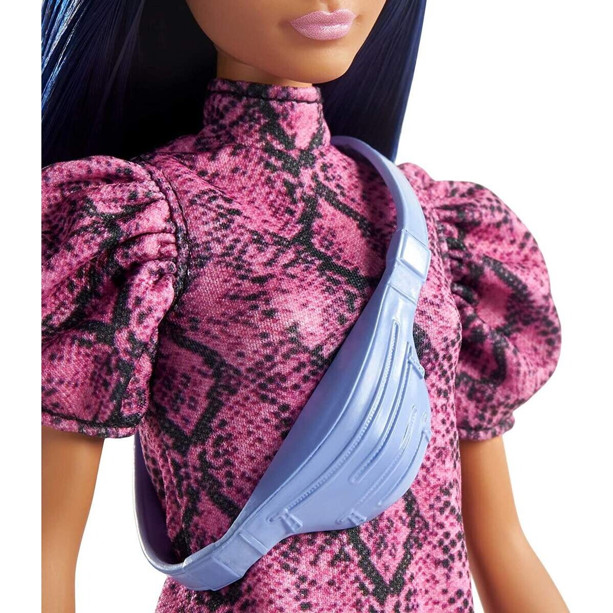 Barbie Fashionistas Puppe im Schlangenmuster Kleid