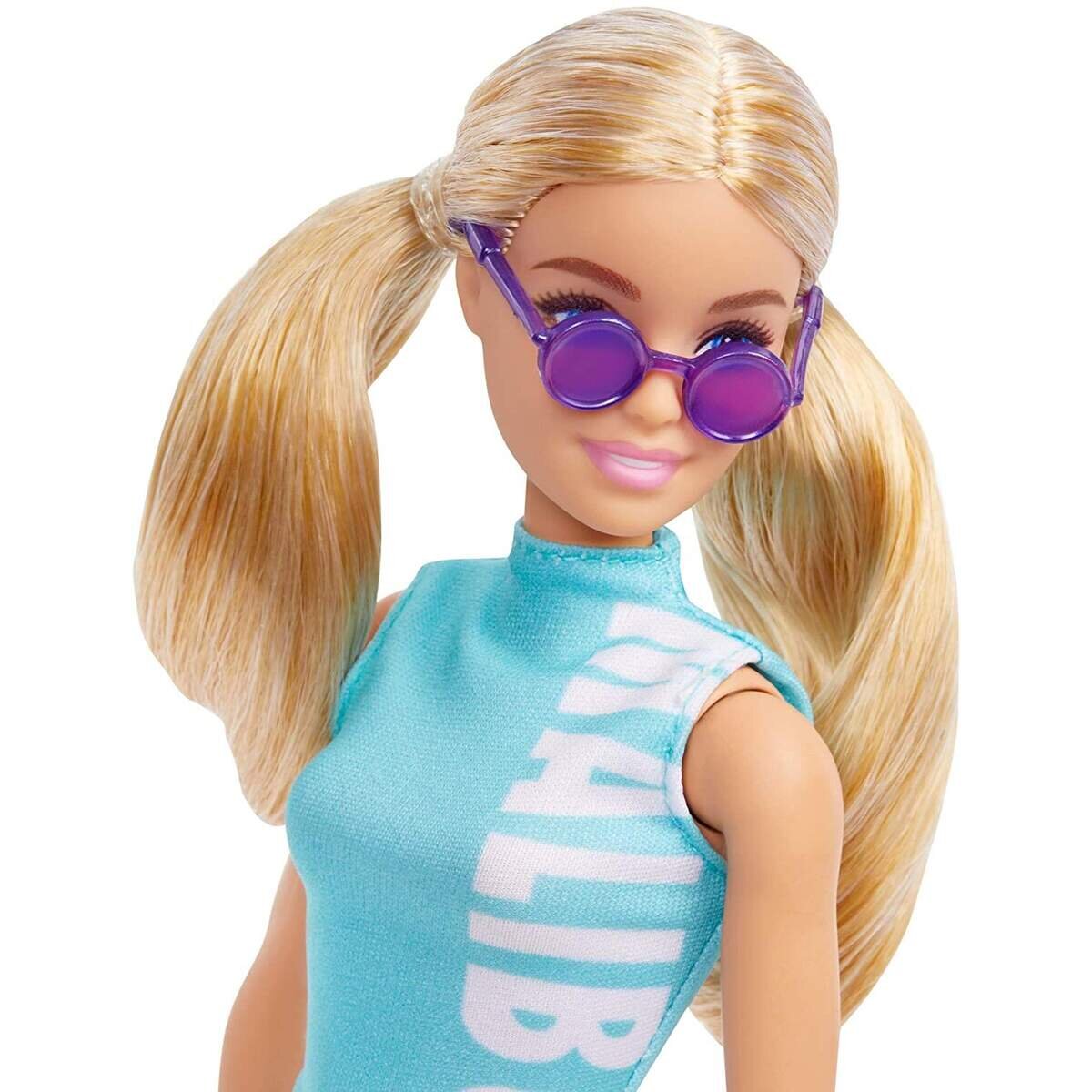 Barbie Fashionistas Puppe mit Malibu Top und Leggings, Anziehpuppe