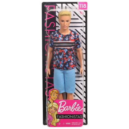 Barbie Ken Fashionistas Puppe im Printshirt