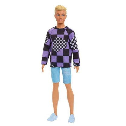 Barbie Ken Fashionistas Puppe im karierten Pullover