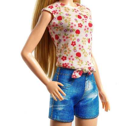 Barbie Puppe Farmerin mit Apfelkorb