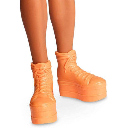 Barbie voll bewegliche Ken Modepuppe mit neonfarbenem Haar