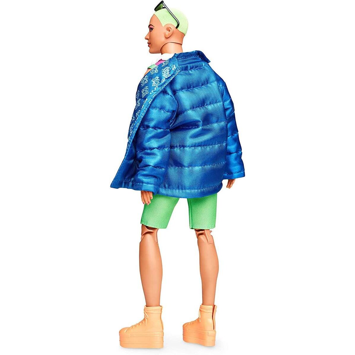 Barbie voll bewegliche Ken Modepuppe mit neonfarbenem Haar