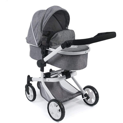 Bayer Chic Kombi-Puppenwagen "MIKA", Jeans Grey