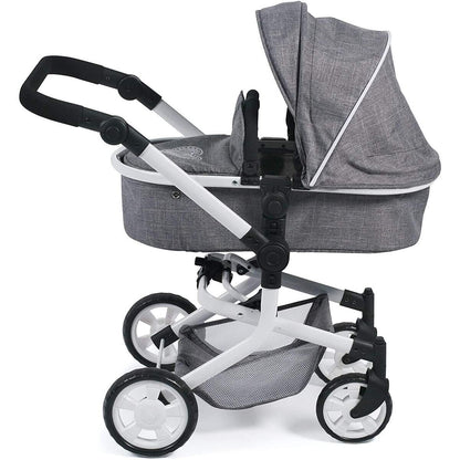 Bayer Chic Kombi-Puppenwagen "MIKA", Jeans Grey
