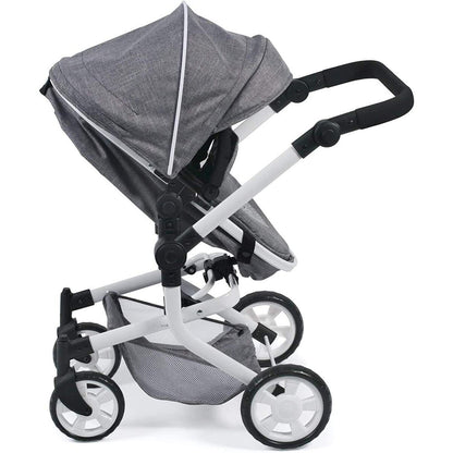 Bayer Chic Kombi-Puppenwagen "MIKA", Jeans Grey