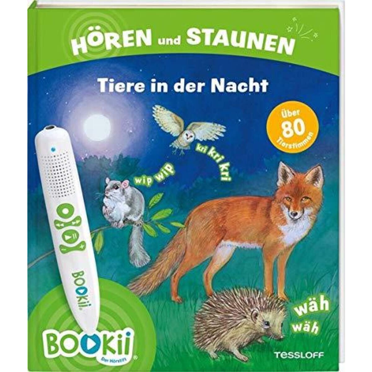 BOOKii® Hören und Staunen Tiere in der Nacht: Antippen, Spielen, Lernen