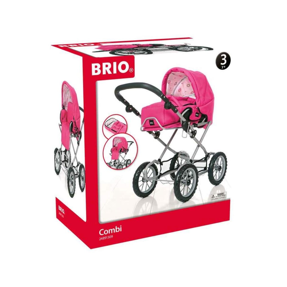 BRIO Puppenwagen Combi, fuchsia