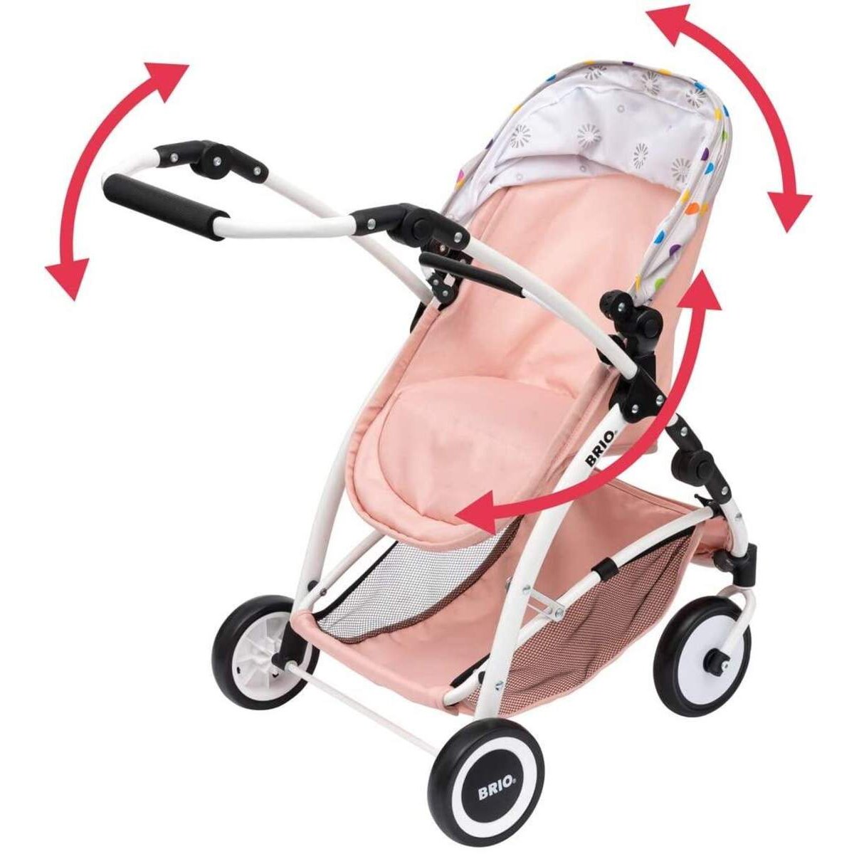 BRIO Puppenwagen Flex mit Multifunktions-Top