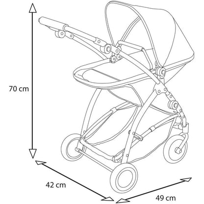 BRIO Puppenwagen Flex mit Multifunktions-Top
