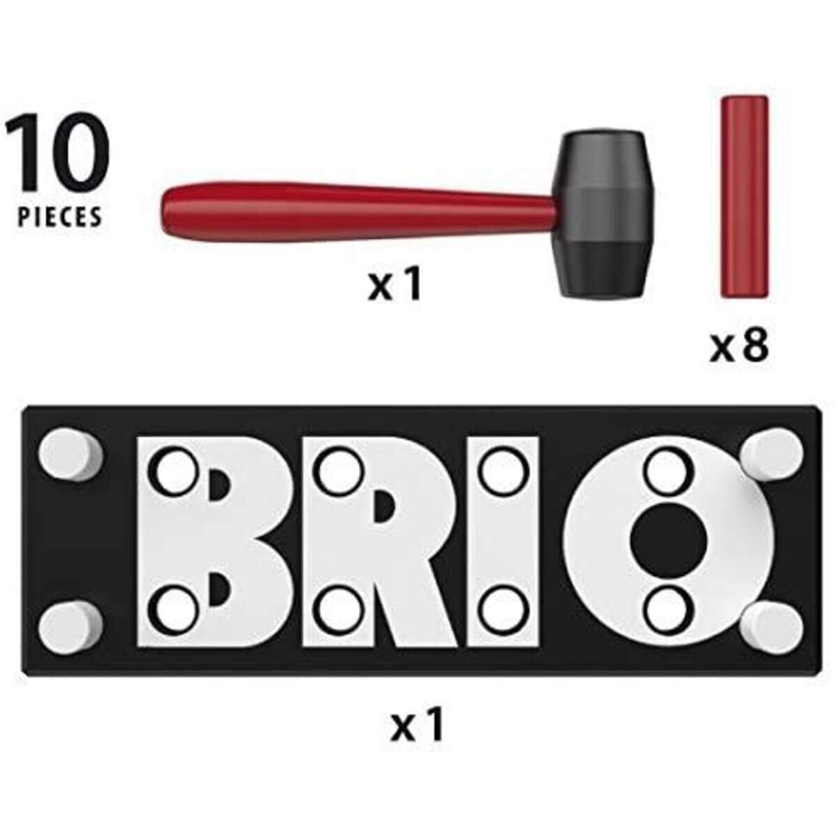BRIO Schwarze Klopfbank