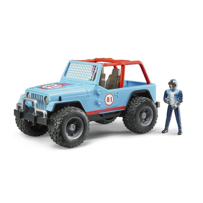 BRUDER® 2541 Jeep Cross Country Racer mit Rennfahrer, blau