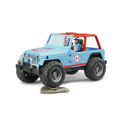 BRUDER® 2541 Jeep Cross Country Racer mit Rennfahrer, blau