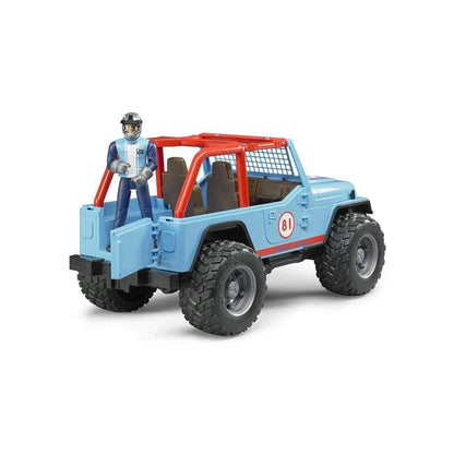 BRUDER® 2541 Jeep Cross Country Racer mit Rennfahrer, blau