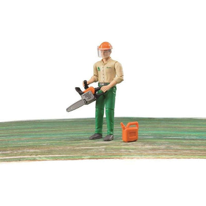 BRUDER® Figur Forstarbeiter Mit Zubehör