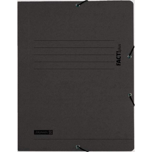 BRUNNEN Sammelmappe A4 schwarz Fact! Gummizugverschluss