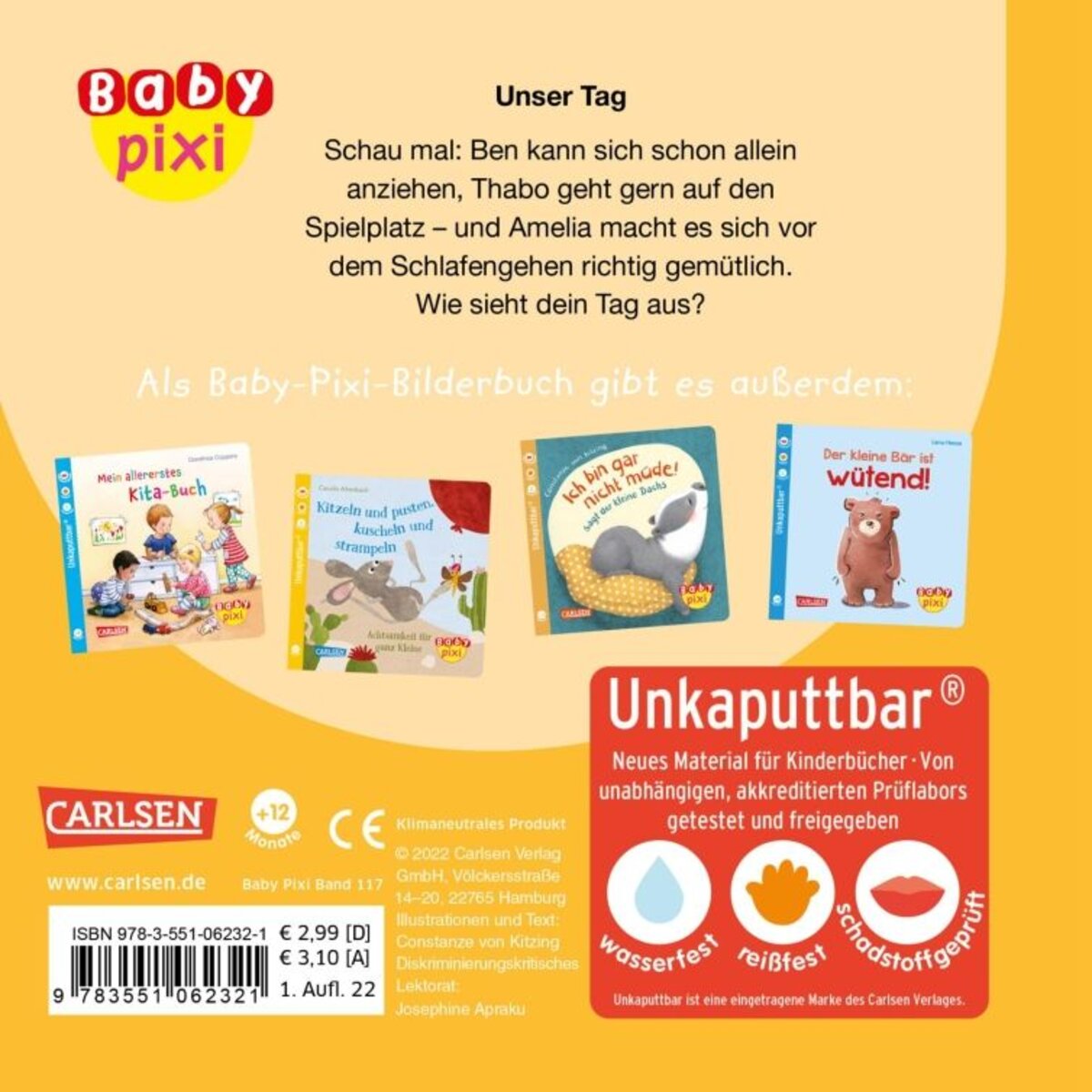 Carlsen Verlag Baby Pixi (unkaputtbar) 117: Unser Tag