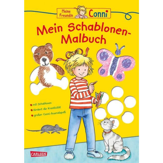 Carlsen Verlag Conni Gelbe Reihe - Mein Schablonen Malbuch