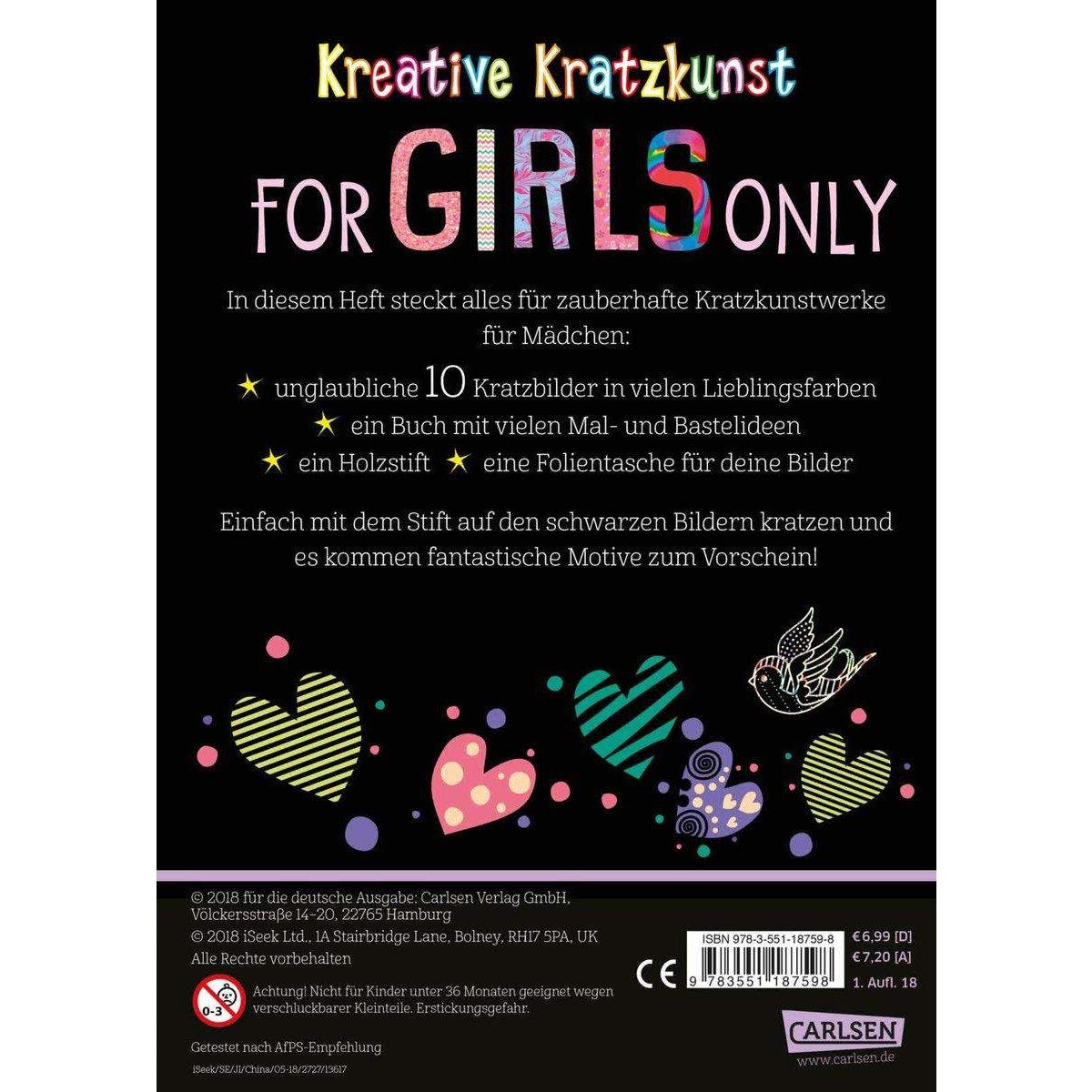 Carlsen Verlag Kreative Kratzkunst - For Girls Only
